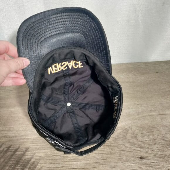 Versace Intensive Versace Jeans Couture Black Satin Baseball Style Hat - Picture 7 of 9